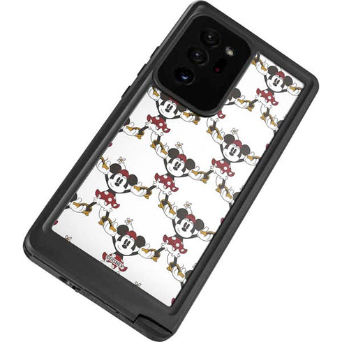 Disney Minnie Mouse Pattern Formation Galaxy Note20 Ultra 5G Waterproof Case